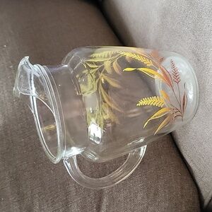 Vintage MCM Libby pitcher perfect condition wheat print no chips or flea bites